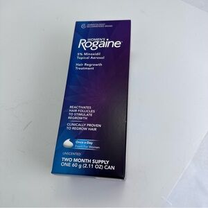 Rogaine 5% Minoxidil Foam, Topical Once-A-Day Hair Loss Treatment for Women men